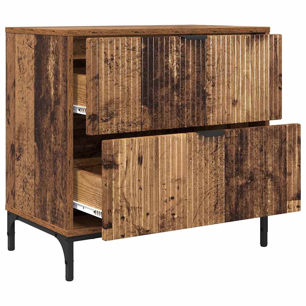 Noptiera cu sertar Lemn vechi 63.5 x 36 x 61 cm Lemn compozit — imaginea 6