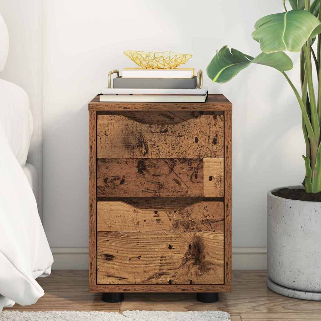 Noptiera cu sertar Lemn Vechi 30,5 x 30 x 43 cm Lemn compozit — imaginea 5