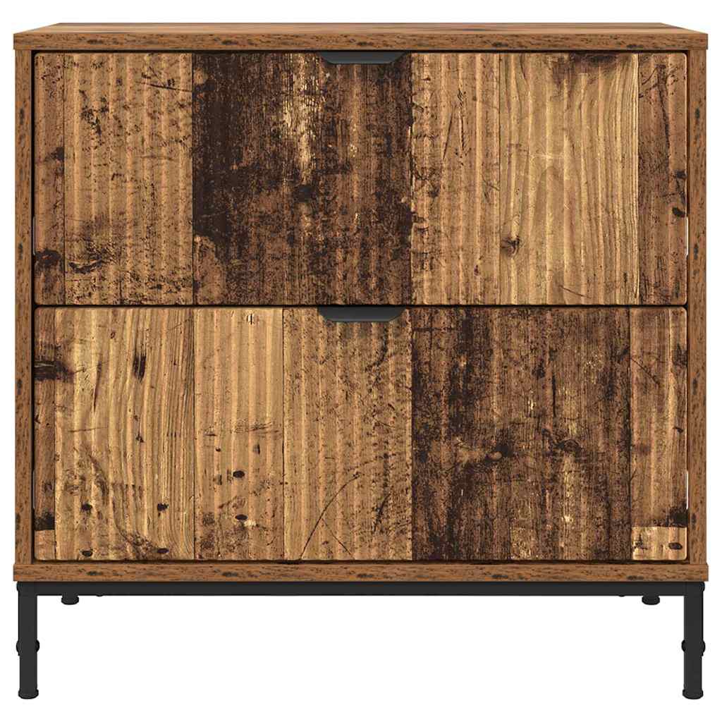 Noptiera cu sertar Lemn vechi 63.5 x 36 x 61 cm Lemn compozit — imaginea 7