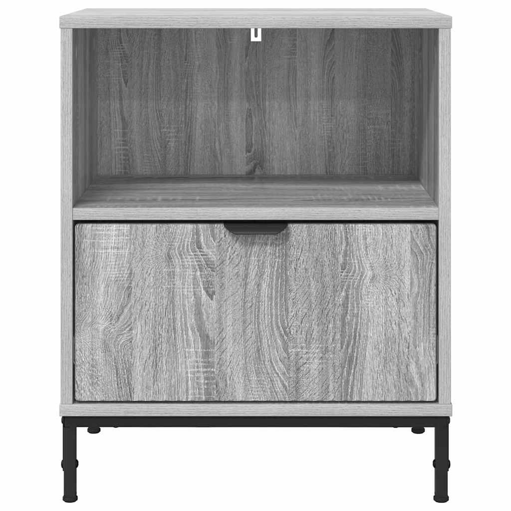 Noptiera cu sertar sonoma gri 49 x 36 x 61 cm Lemn compozit — imaginea 7