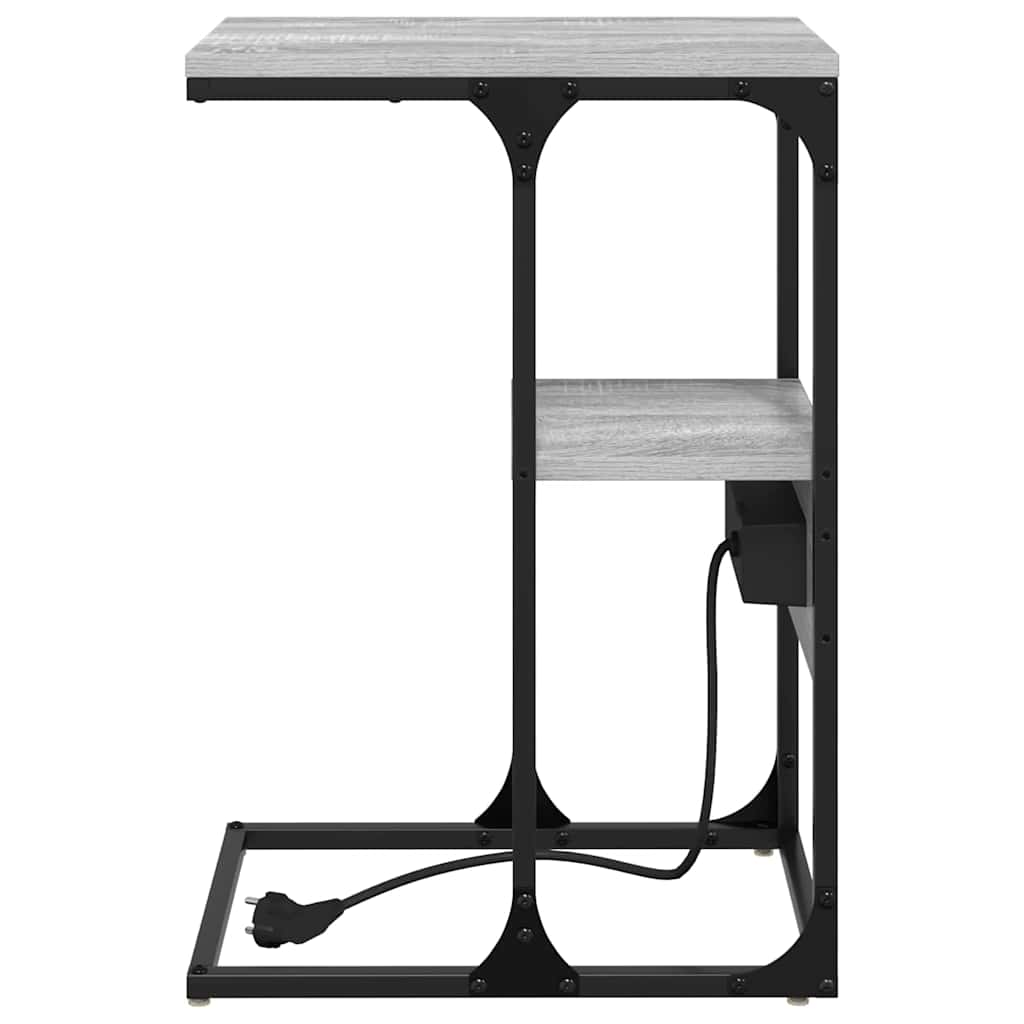Noptiera cu sertar sonoma gri 41.5 x 26 x 60.5 cm Lemn compozit — imaginea 7