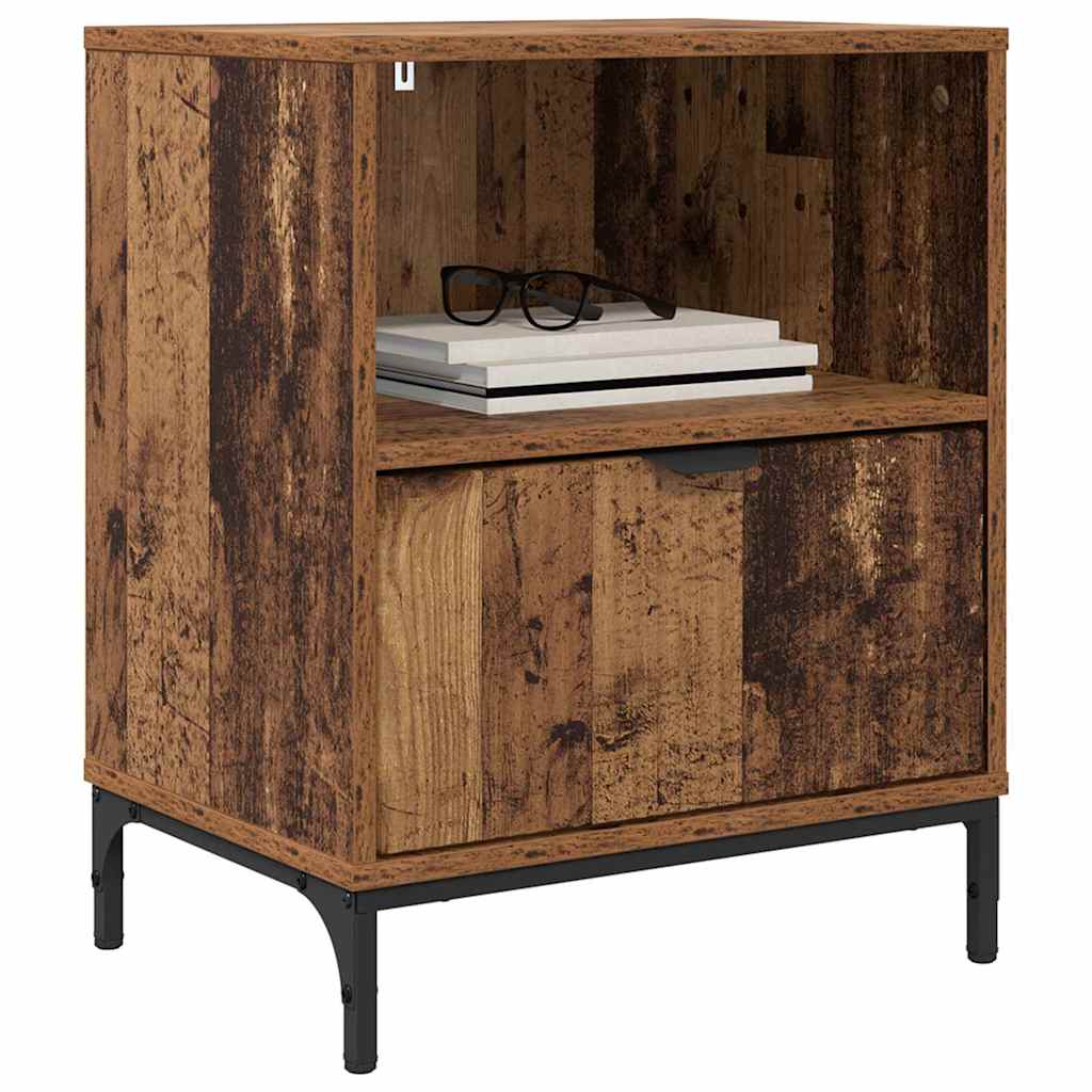 Noptiera cu sertar Lemn vechi 49 x 36 x 61 cm Lemn compozit — imaginea 4