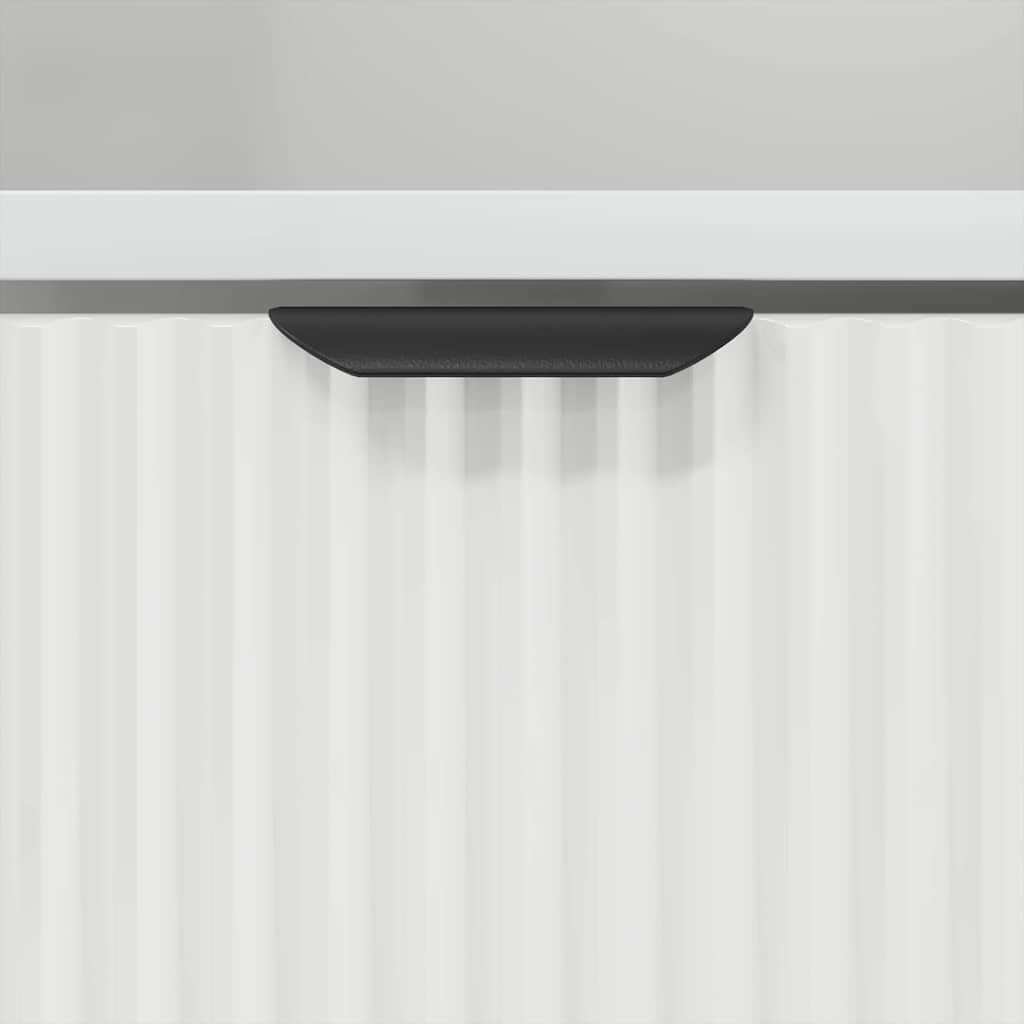 Noptiera cu sertar Alb 49 x 36 x 61 cm Lemn compozit — imaginea 10