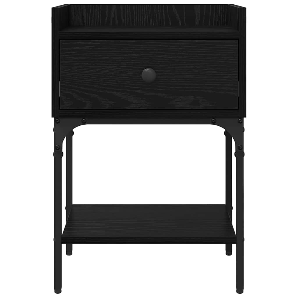 Noptiera cu sertar Stejar negru 40 x 29 x 60 cm Lemn compozit — imaginea 7