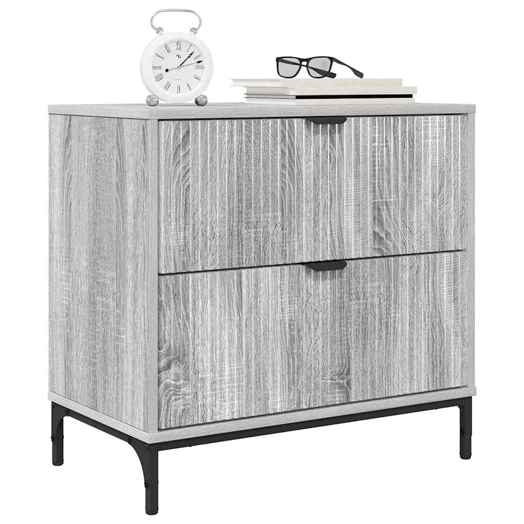 Noptiera cu sertar sonoma gri 63.5 x 36 x 61 cm Lemn compozit — imaginea 4