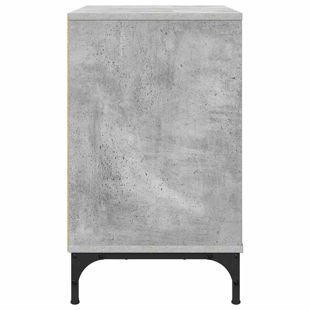Noptiera cu sertar Gri beton 63.5 x 36 x 61 cm Lemn compozit — imaginea 8