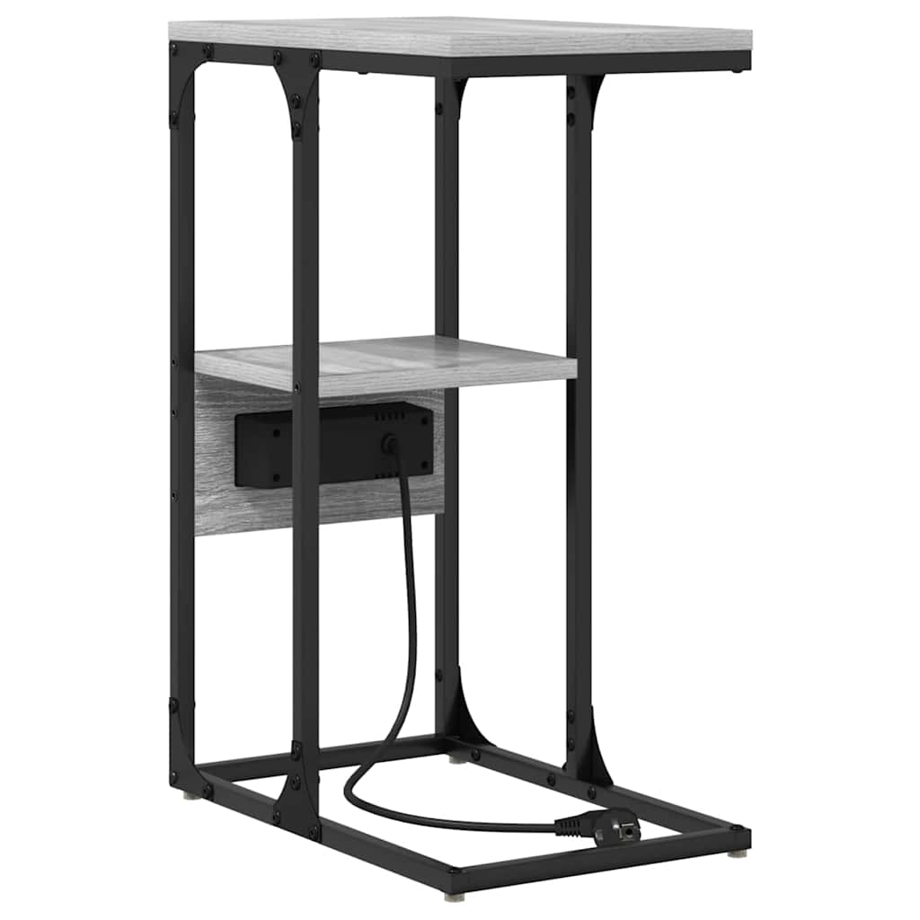 Noptiera cu sertar sonoma gri 41.5 x 26 x 60.5 cm Lemn compozit — imaginea 8