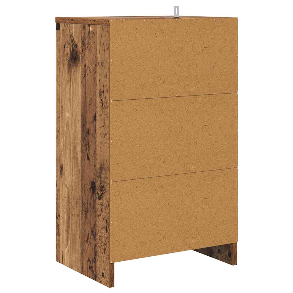 Noptiera cu sertar Lemn Vechi 40 x 30 x 467 cm Lemn compozit — imaginea 9