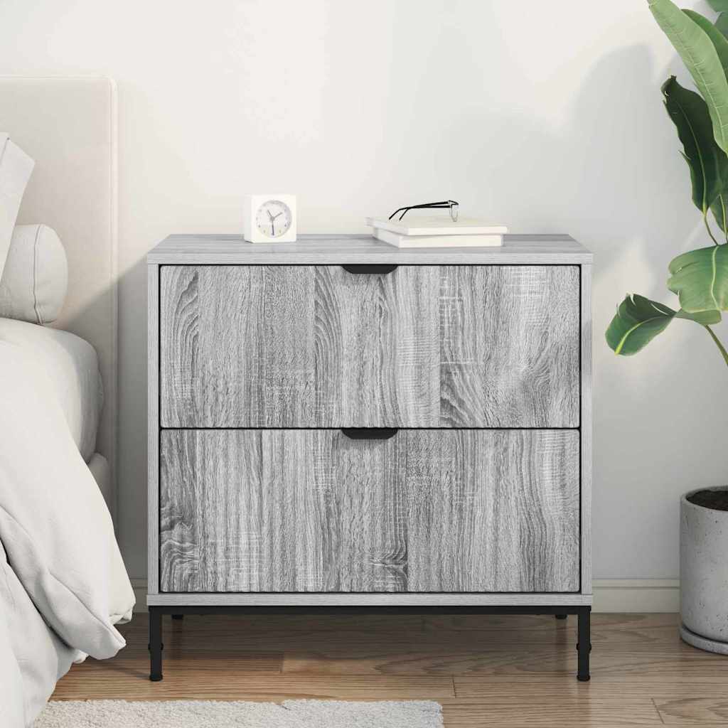 Noptiera cu sertar sonoma gri 63.5 x 36 x 61 cm Lemn compozit — imaginea 5