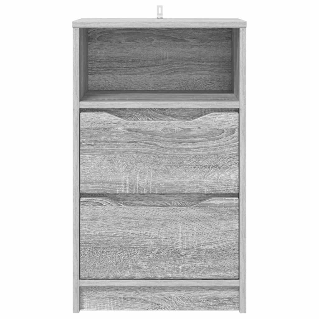 Noptiera cu sertar Gri Sonoma 40 x 30 x 467 cm Lemn compozit — imaginea 7