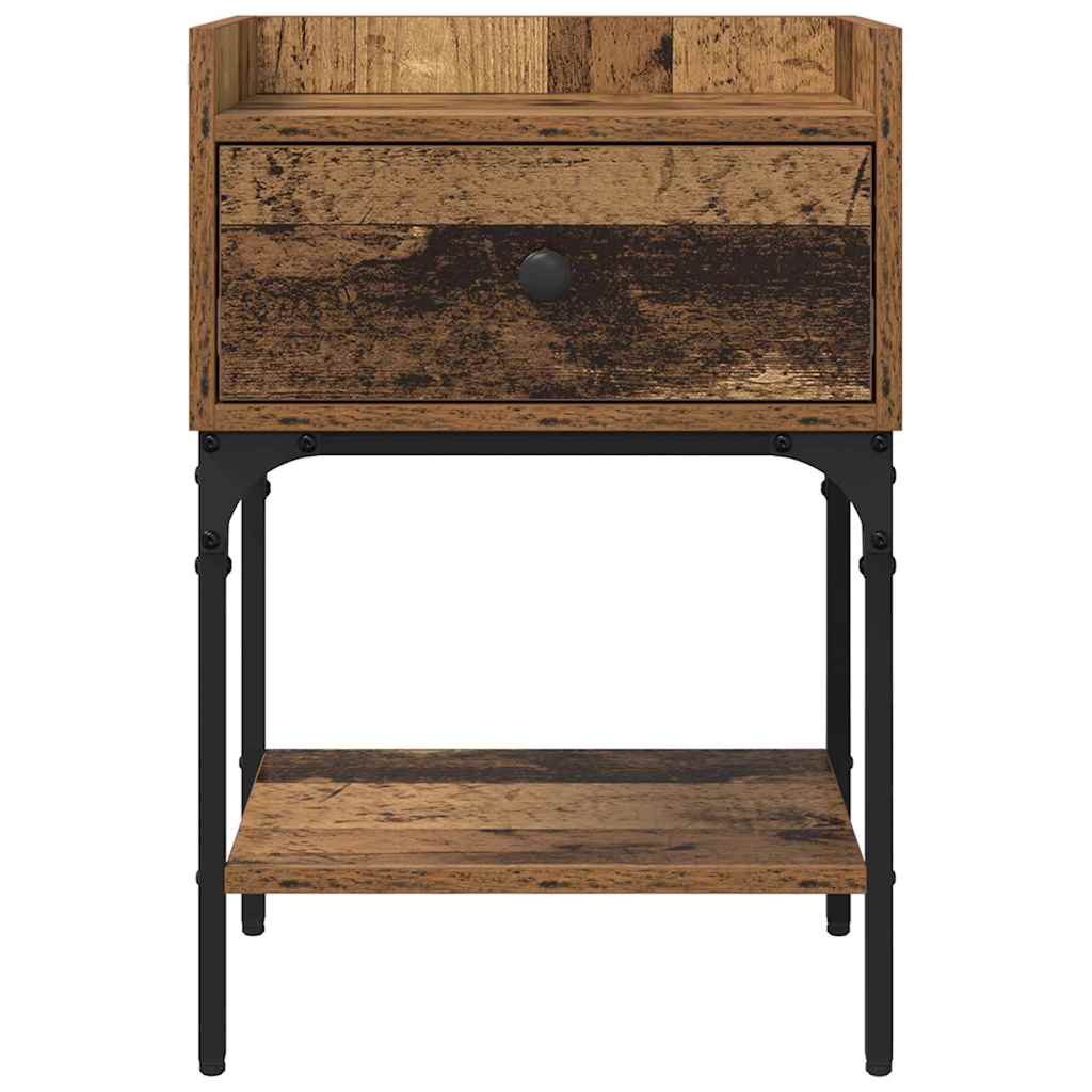 Noptiera cu sertar Lemn vechi 40 x 29 x 60 cm Lemn compozit — imaginea 7