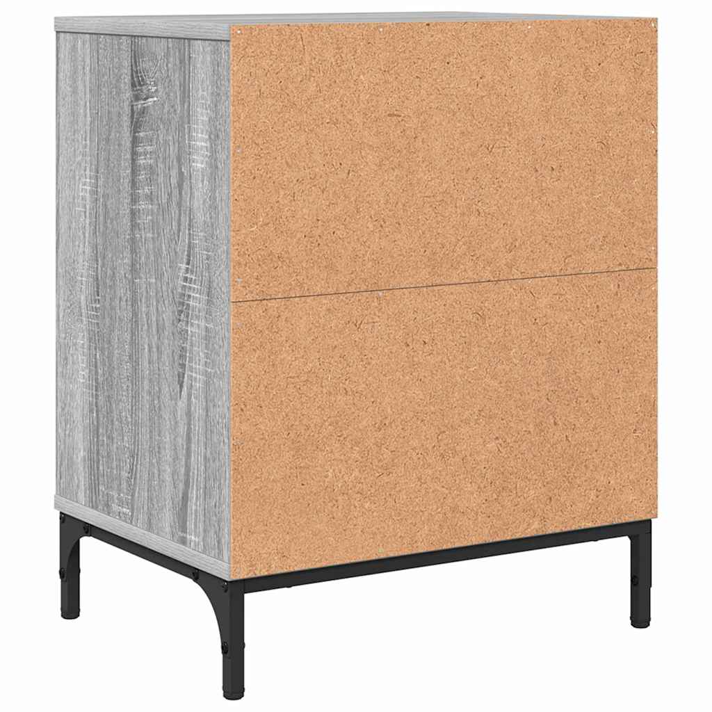 Noptiera cu sertar sonoma gri 49 x 36 x 61 cm Lemn compozit — imaginea 9
