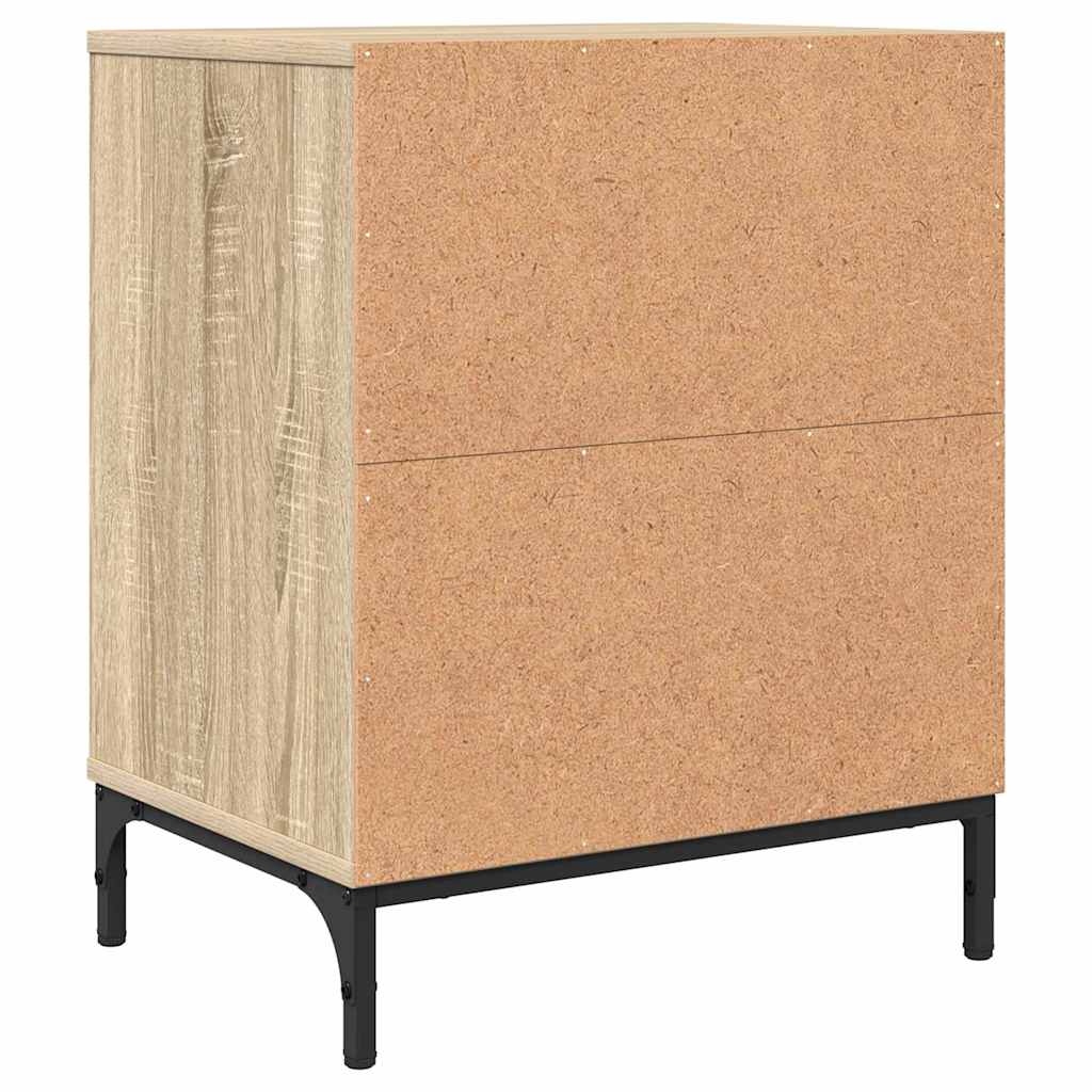 Noptiera cu sertar Stejar sonoma 49 x 36 x 61 cm Lemn compozit — imaginea 9
