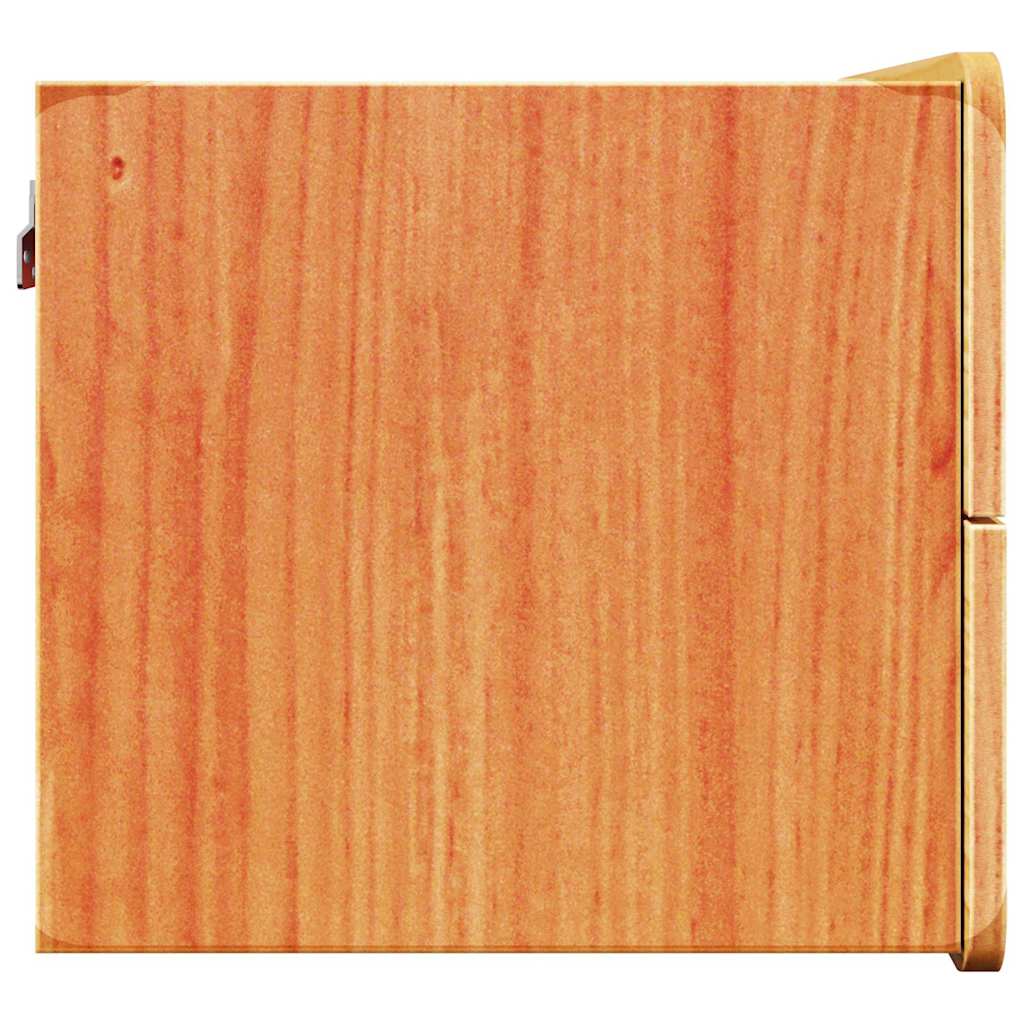 Noptiera cu sertar 2 pcs Maro 39 x 34 x 33 cm Lemn masiv de pin — imaginea 8