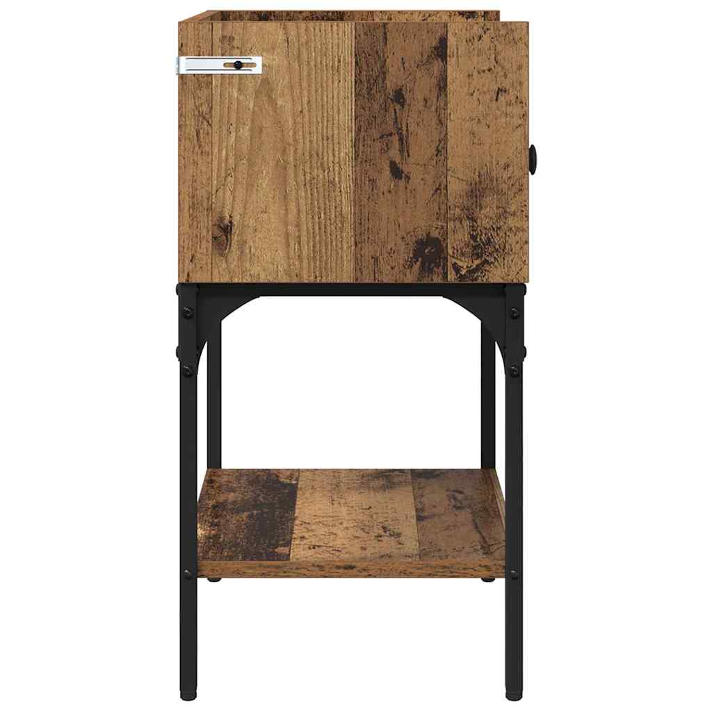 Noptiera cu sertar Lemn vechi 40 x 29 x 60 cm Lemn compozit — imaginea 8