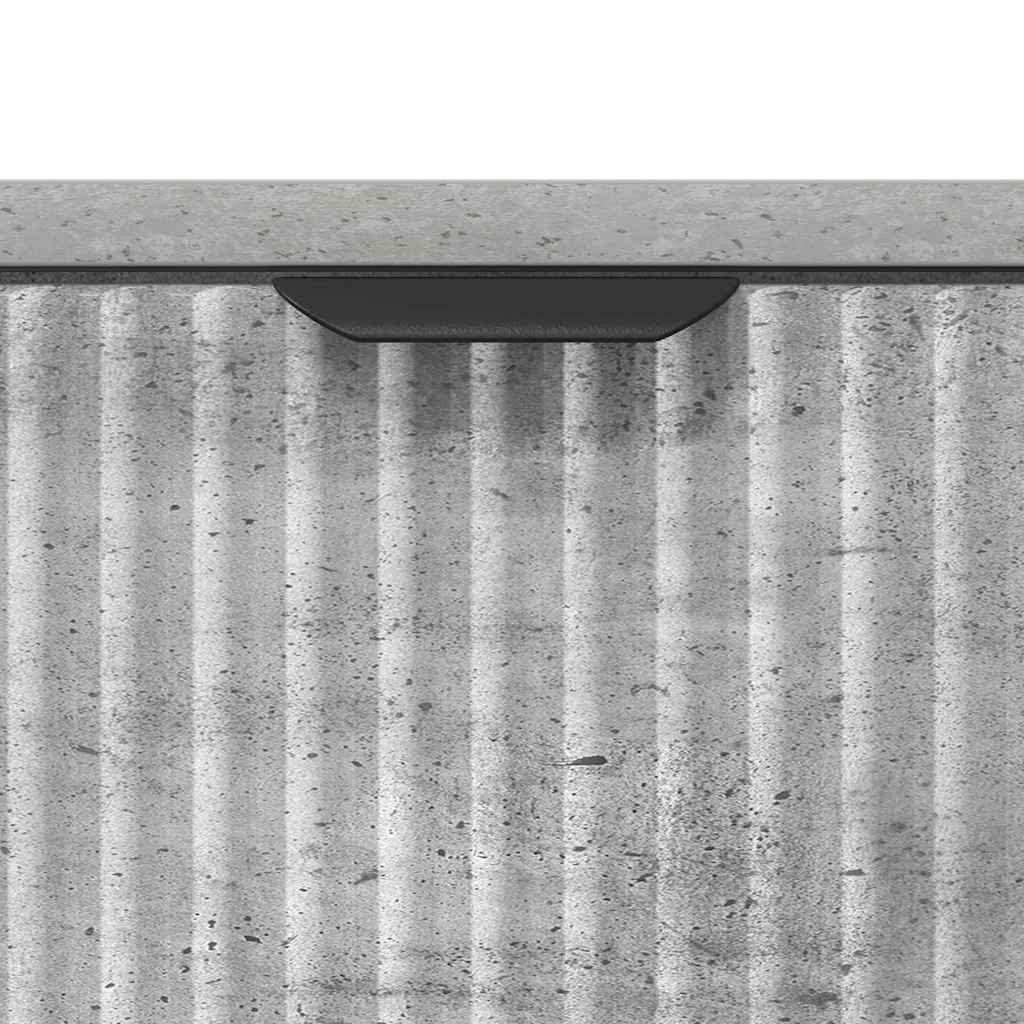 Noptiera cu sertar Gri beton 63.5 x 36 x 61 cm Lemn compozit — imaginea 10