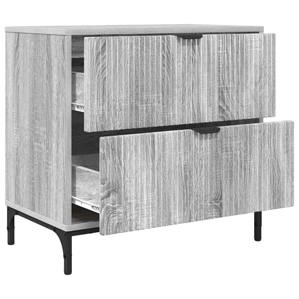 Noptiera cu sertar sonoma gri 63.5 x 36 x 61 cm Lemn compozit — imaginea 6