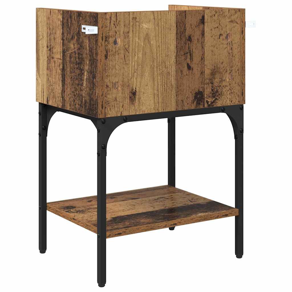 Noptiera cu sertar Lemn vechi 40 x 29 x 60 cm Lemn compozit — imaginea 9