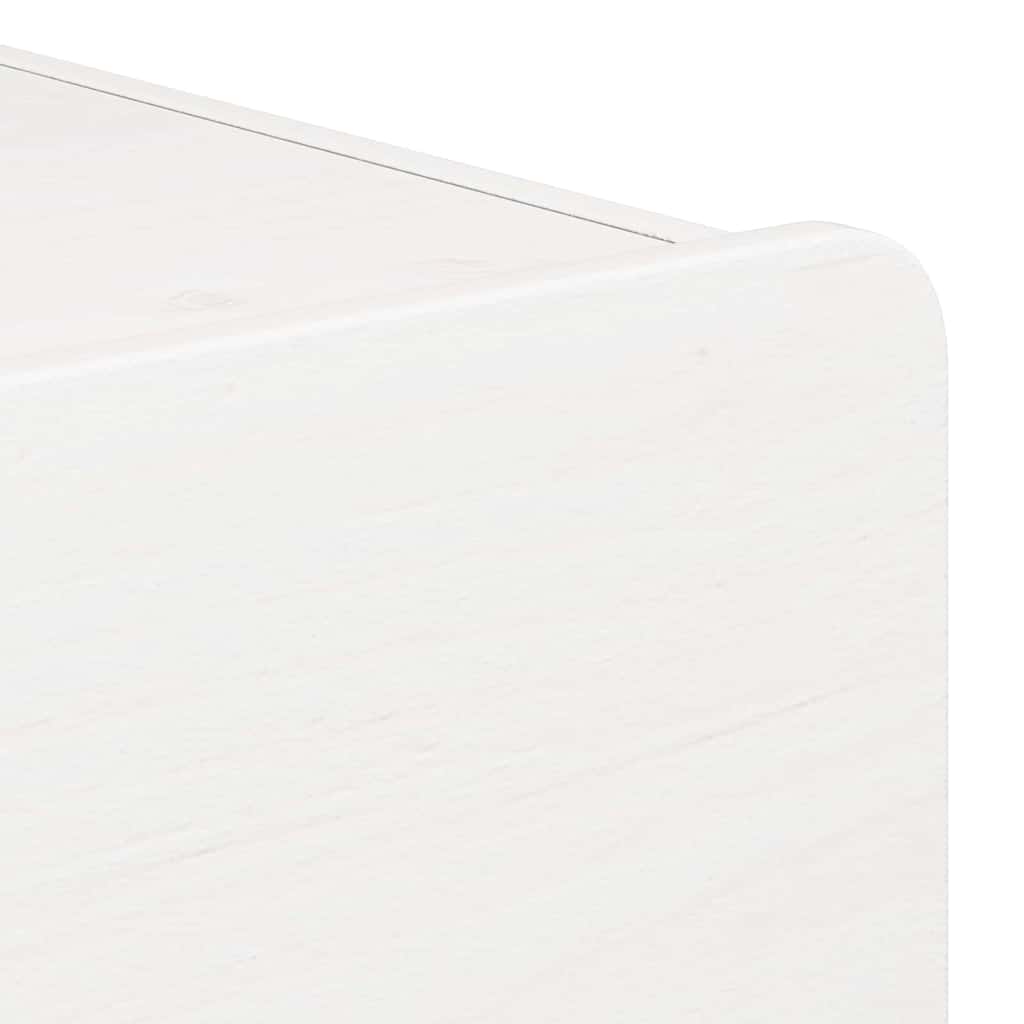 Noptiera cu sertar 2 pcs Alb 39 x 34 x 33 cm Pin masiv — imaginea 10