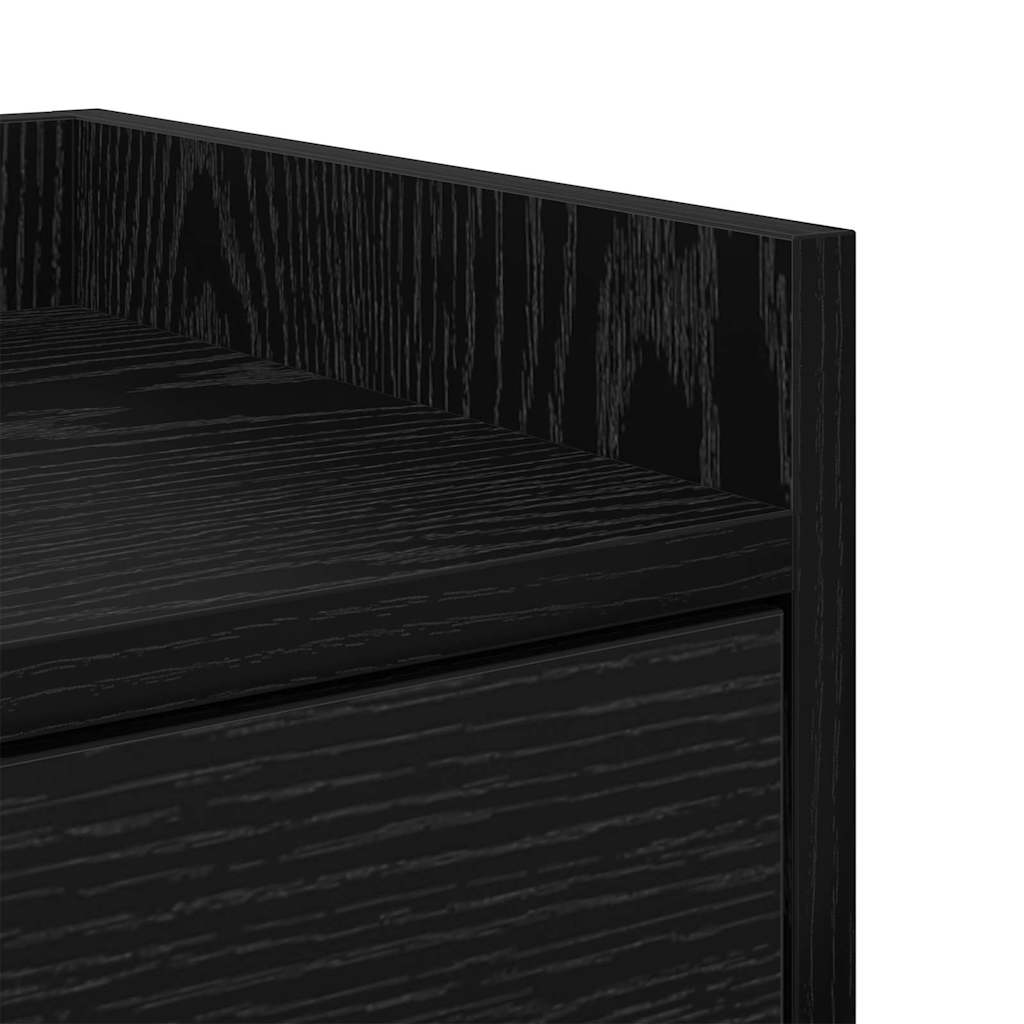 Noptiera cu sertar Stejar negru 40 x 29 x 60 cm Lemn compozit — imaginea 10