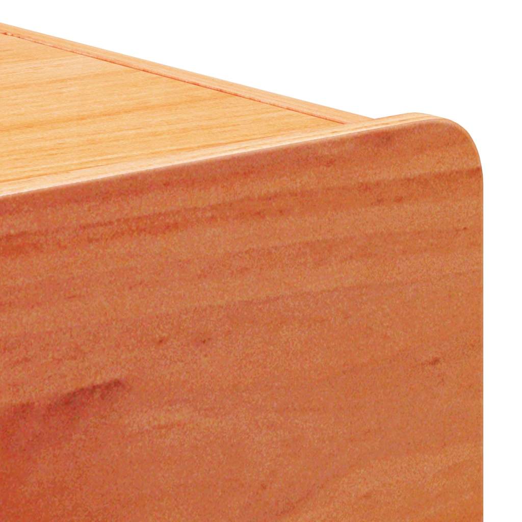Noptiera cu sertar 2 pcs Maro 39 x 34 x 33 cm Lemn masiv de pin — imaginea 10
