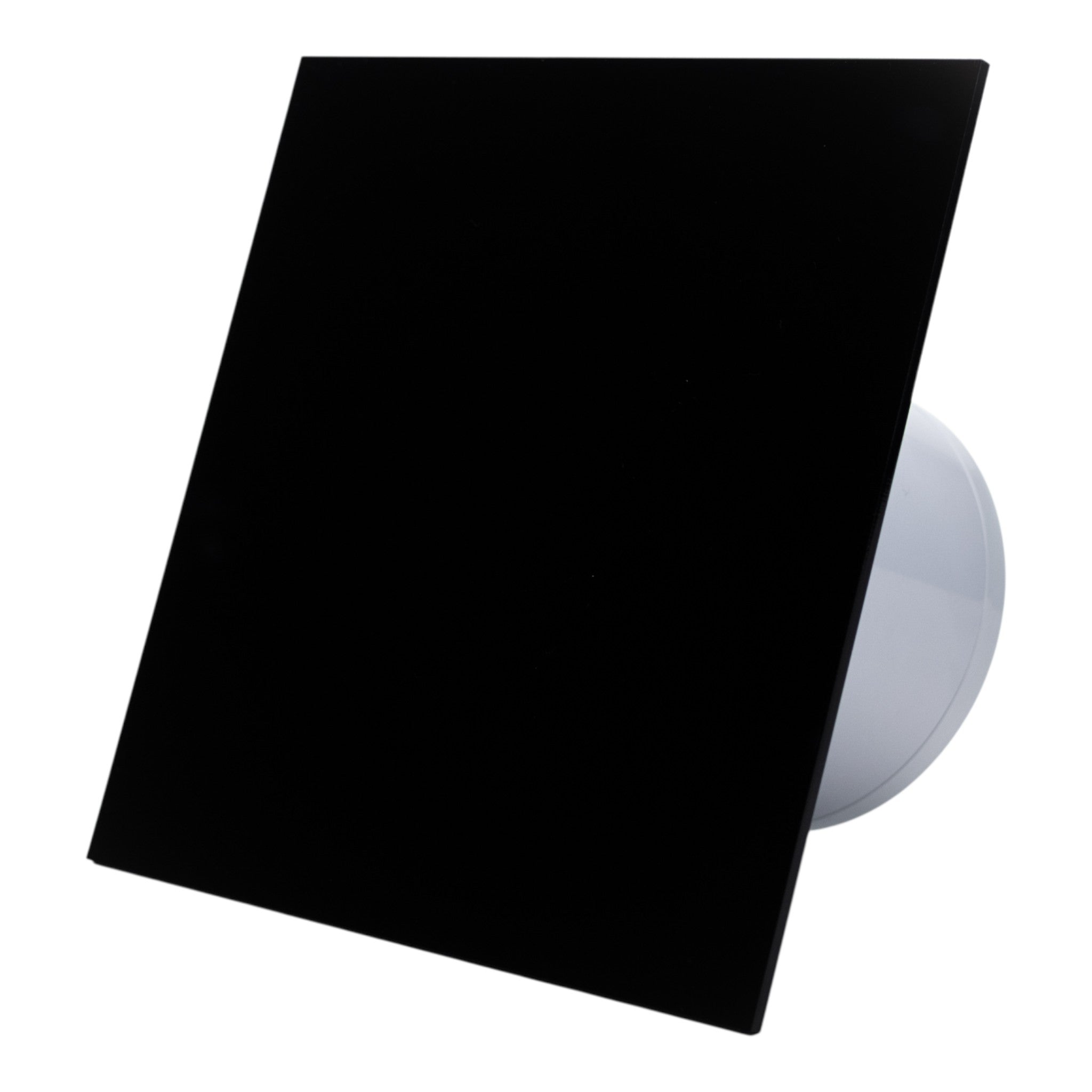 Ventilator de baie Ecovent DECORA, Ø125, Super Silent,Plexiglas, Clapeta antiretur, 140 m3/h, Garantie 5 ani, Negru Mat