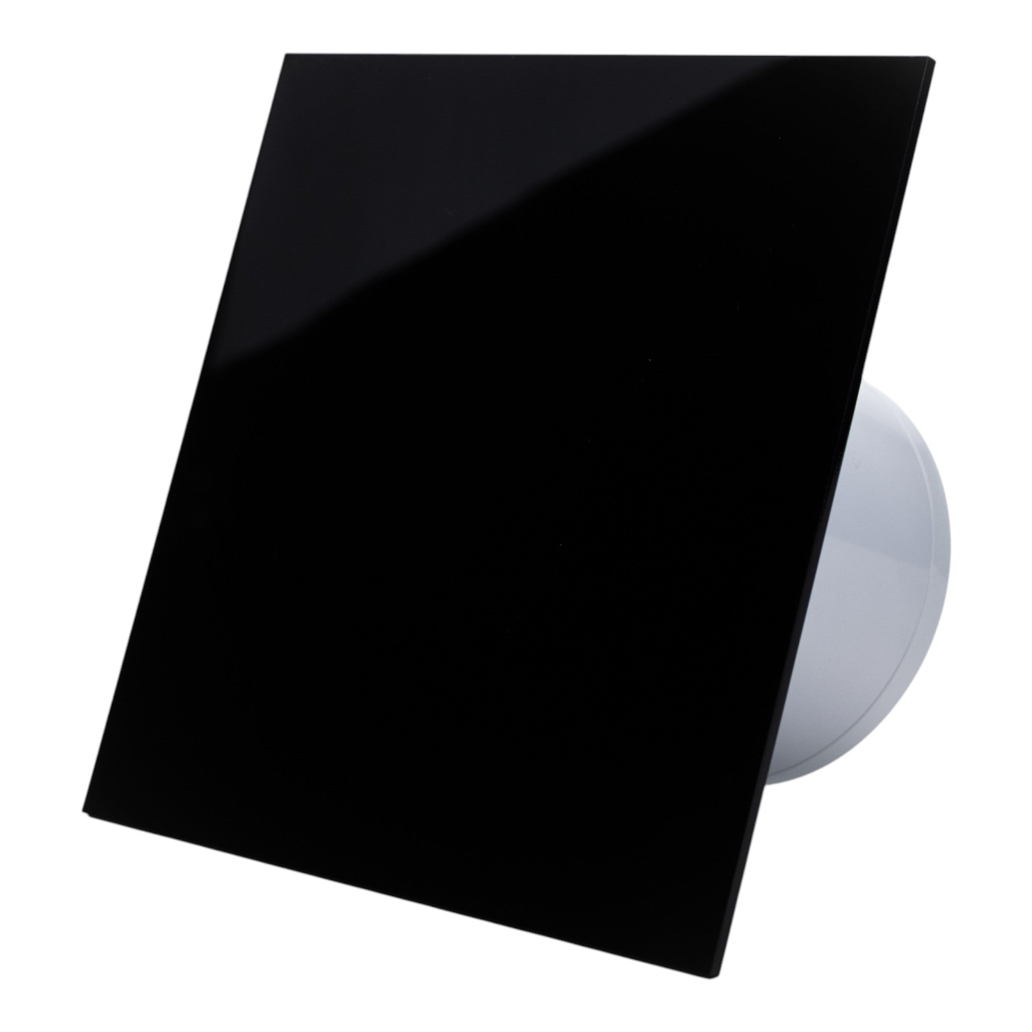 Ventilator de baie Ecovent DECORA, Ø125, Super Silent,Plexiglas, Clapeta antiretur, 140 m3/h, Garantie 5 ani, Negru