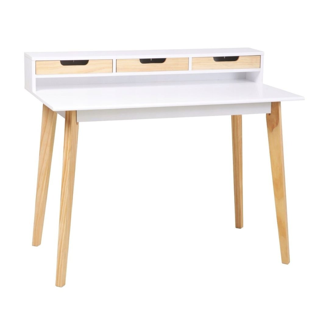 Birou modern Jumi 110x60x90/75 cm – design scandinav, functionalitate si eleganta naturala — imaginea 3