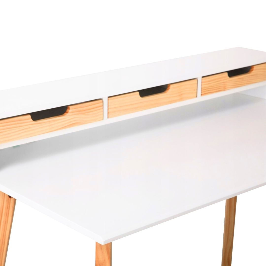 Birou modern Jumi 110x60x90/75 cm – design scandinav, functionalitate si eleganta naturala — imaginea 7