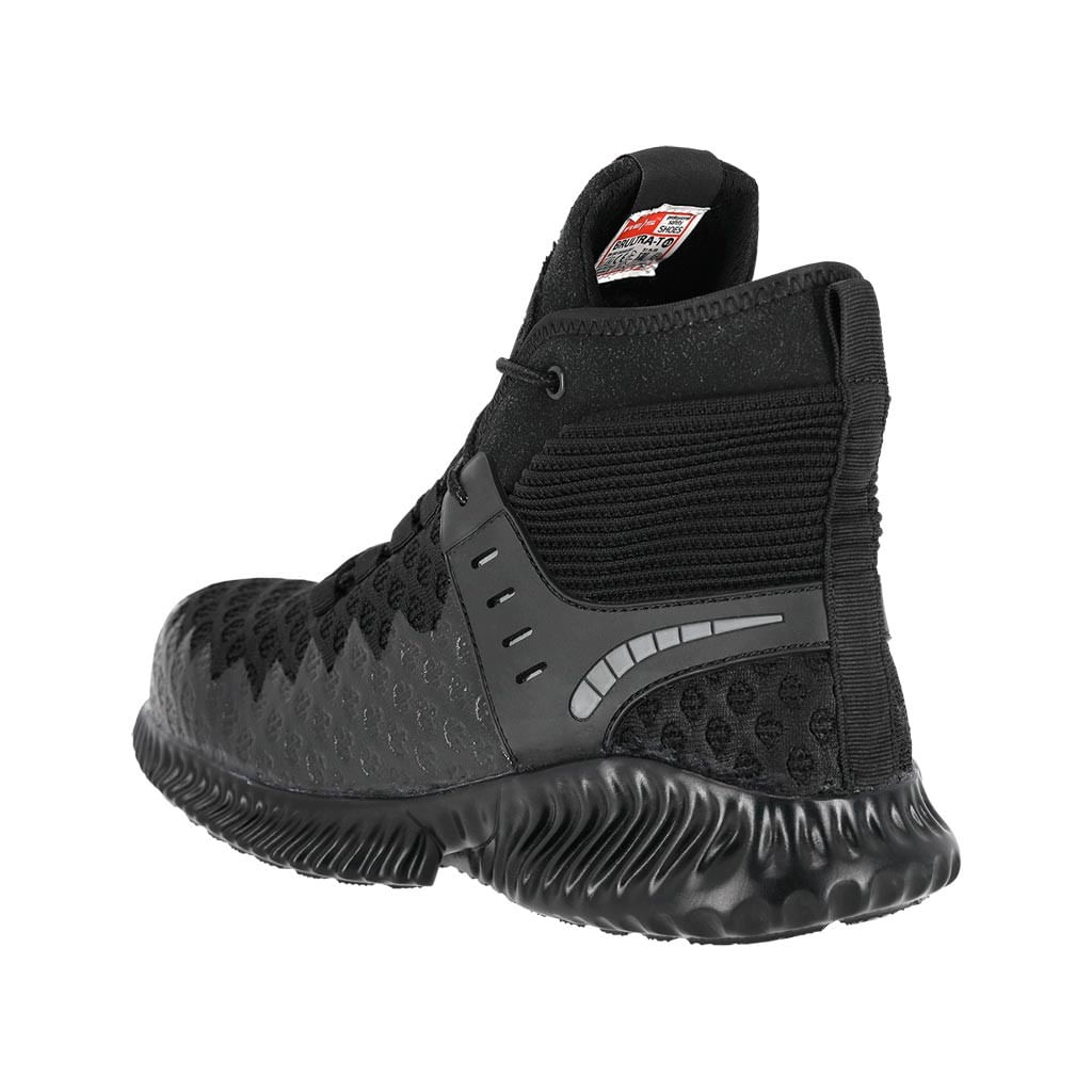 Gheata de protectie tip adidas, Reis, usori, din material material KPU durabil, BRULTRA Negru — imaginea 4