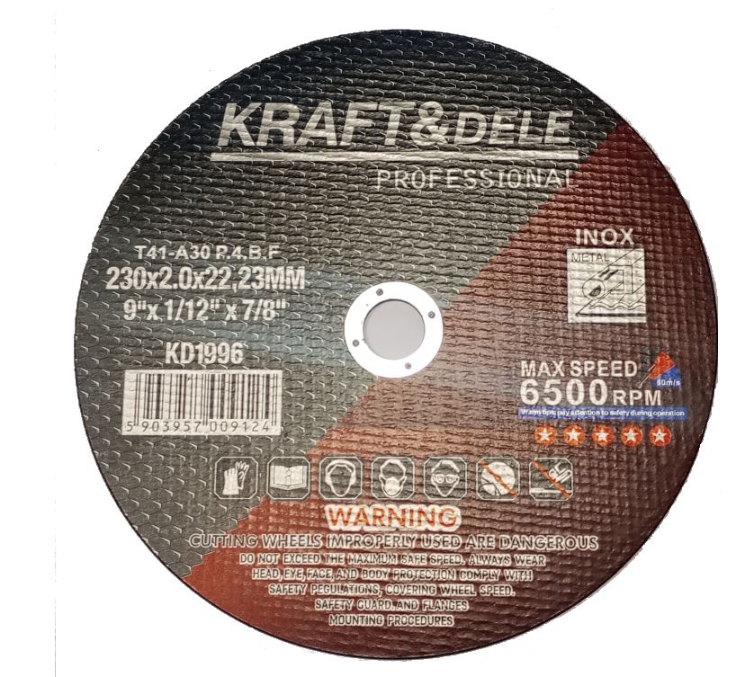 Disc taiere metal, Kraft&Dele, 230 mm x 2.0 mm, KD1996