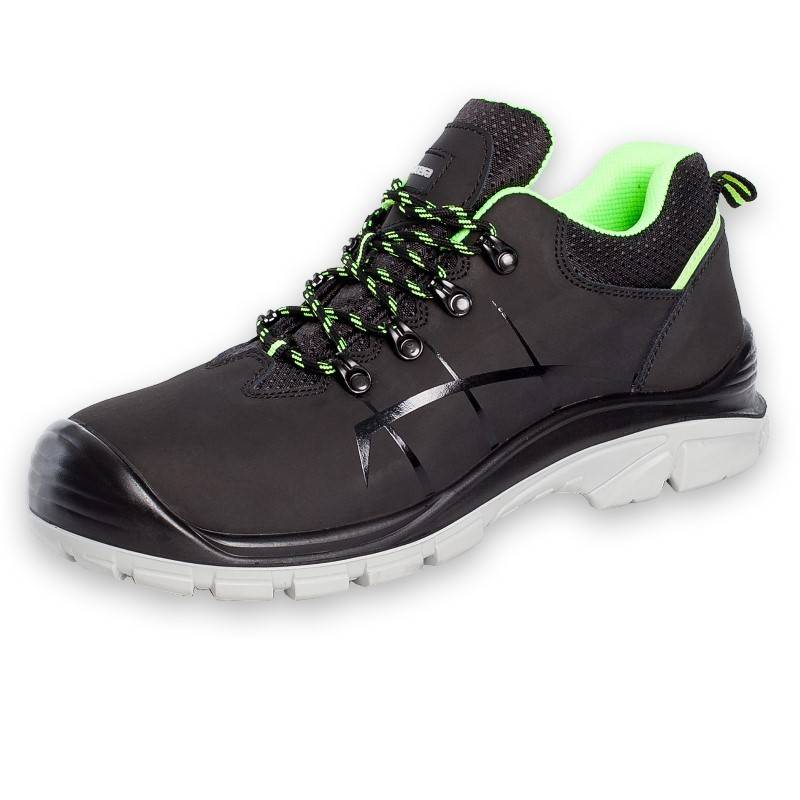 Pantofi de protectie NERO S1 cu bombeu metalic si piele nubuk Procera — imaginea 3