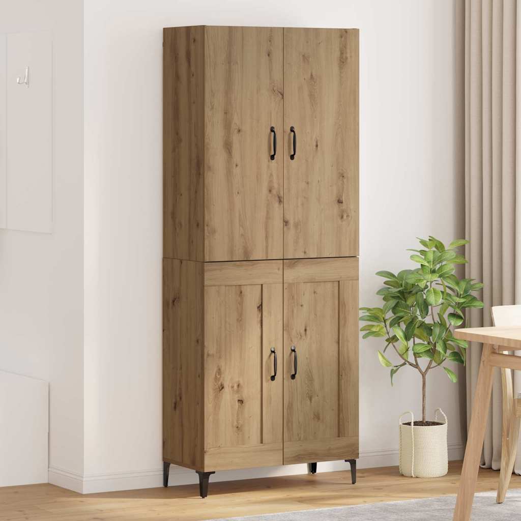Bufet Stejar Artizanal 69,5 x 34 x 180 cm Lemn compozit — imaginea 2