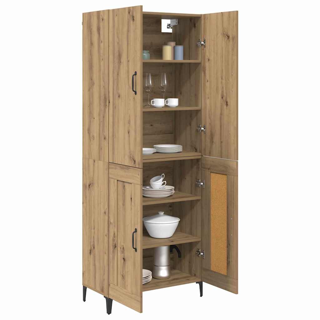 Bufet Stejar Artizanal 69,5 x 34 x 180 cm Lemn compozit — imaginea 4