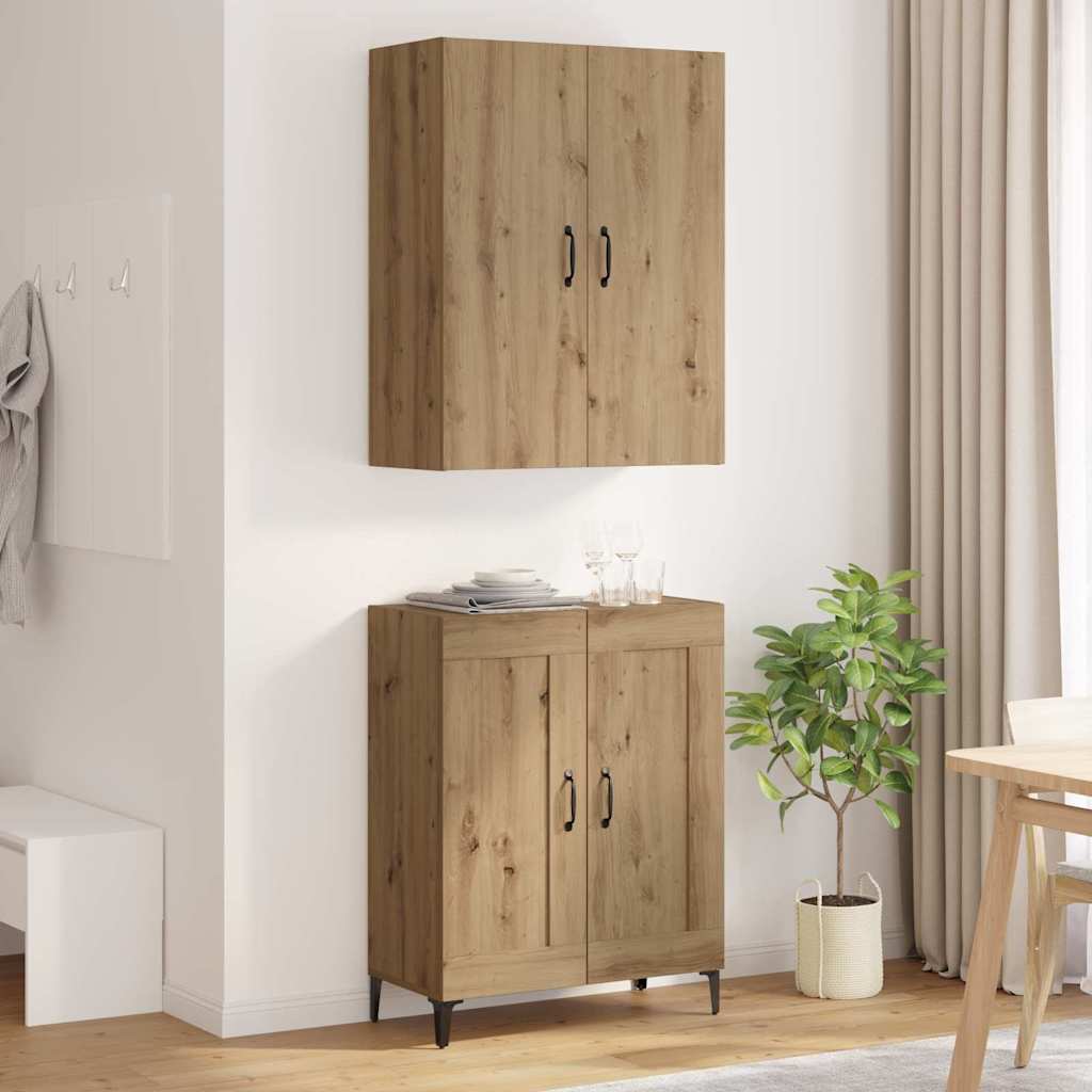 Bufet Stejar Artizanal 69,5 x 34 x 180 cm Lemn compozit — imaginea 5