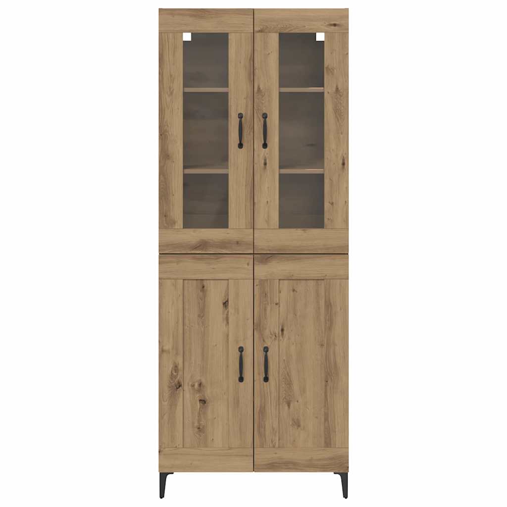 Bufet Stejar Artizanal 69,5 x 34 x 180 cm Lemn compozit — imaginea 7