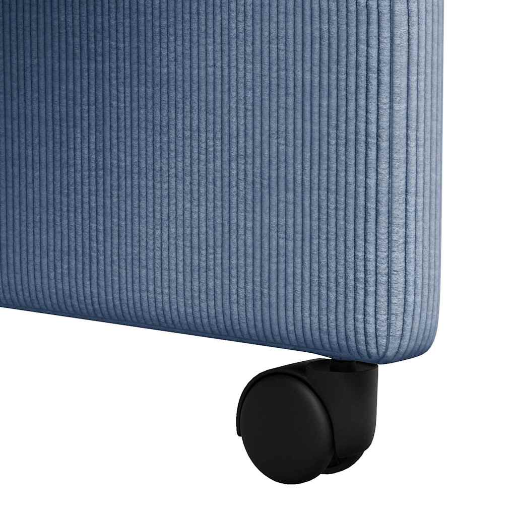 Scaune de dining cu roti cu roti 2 pcs albastru 57 x 66 x 94 cm — imaginea 10