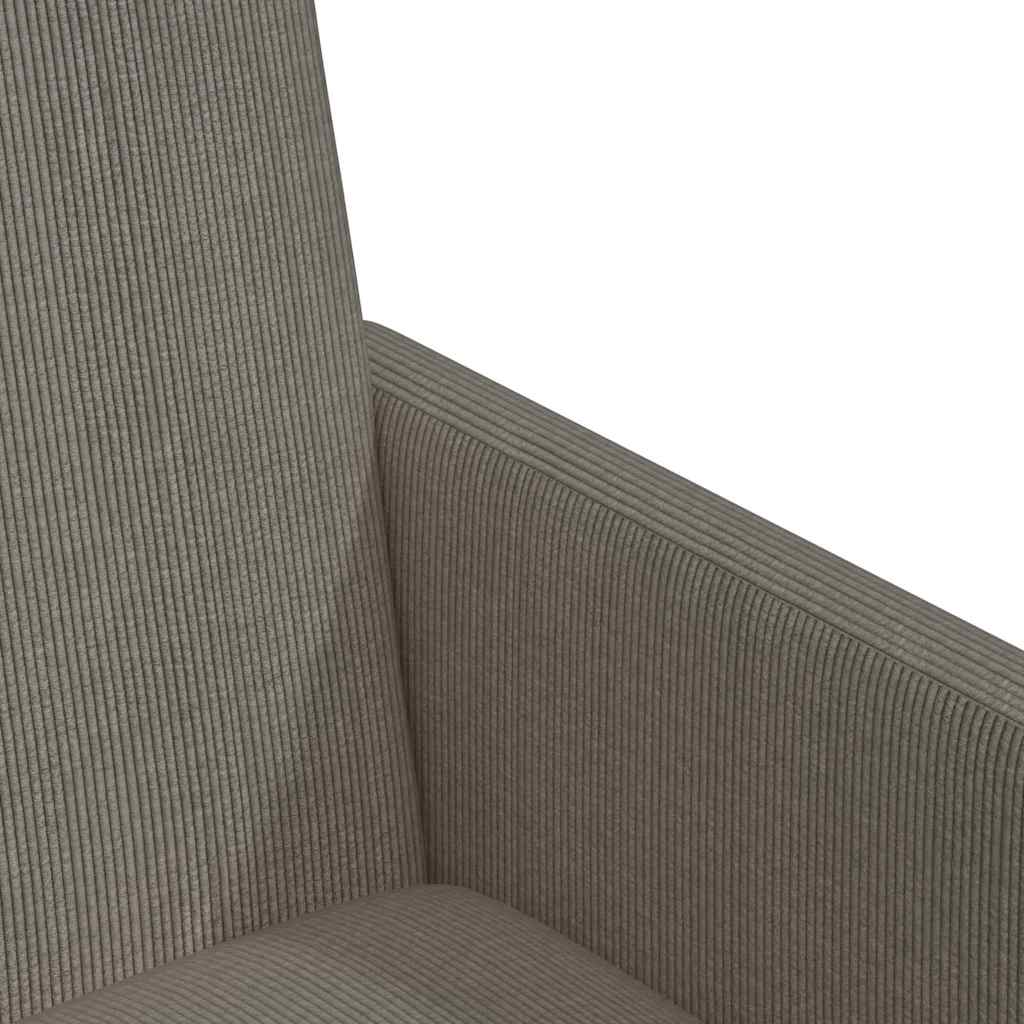 Scaune de dining cu roti 2 pcs Gri deschis 57 x 66 x 94 cm — imaginea 8