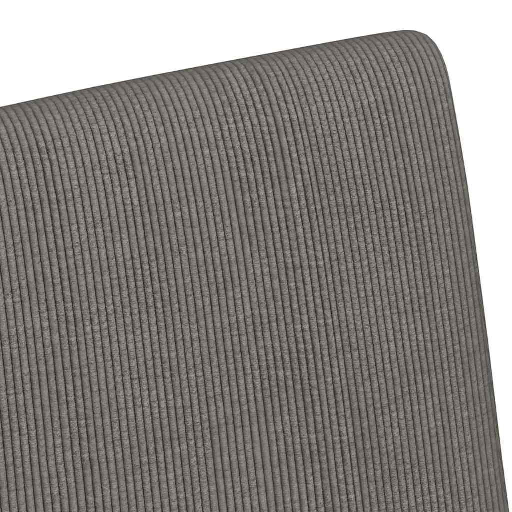 Scaune de dining cu roti 2 pcs Gri deschis 57 x 66 x 94 cm — imaginea 9