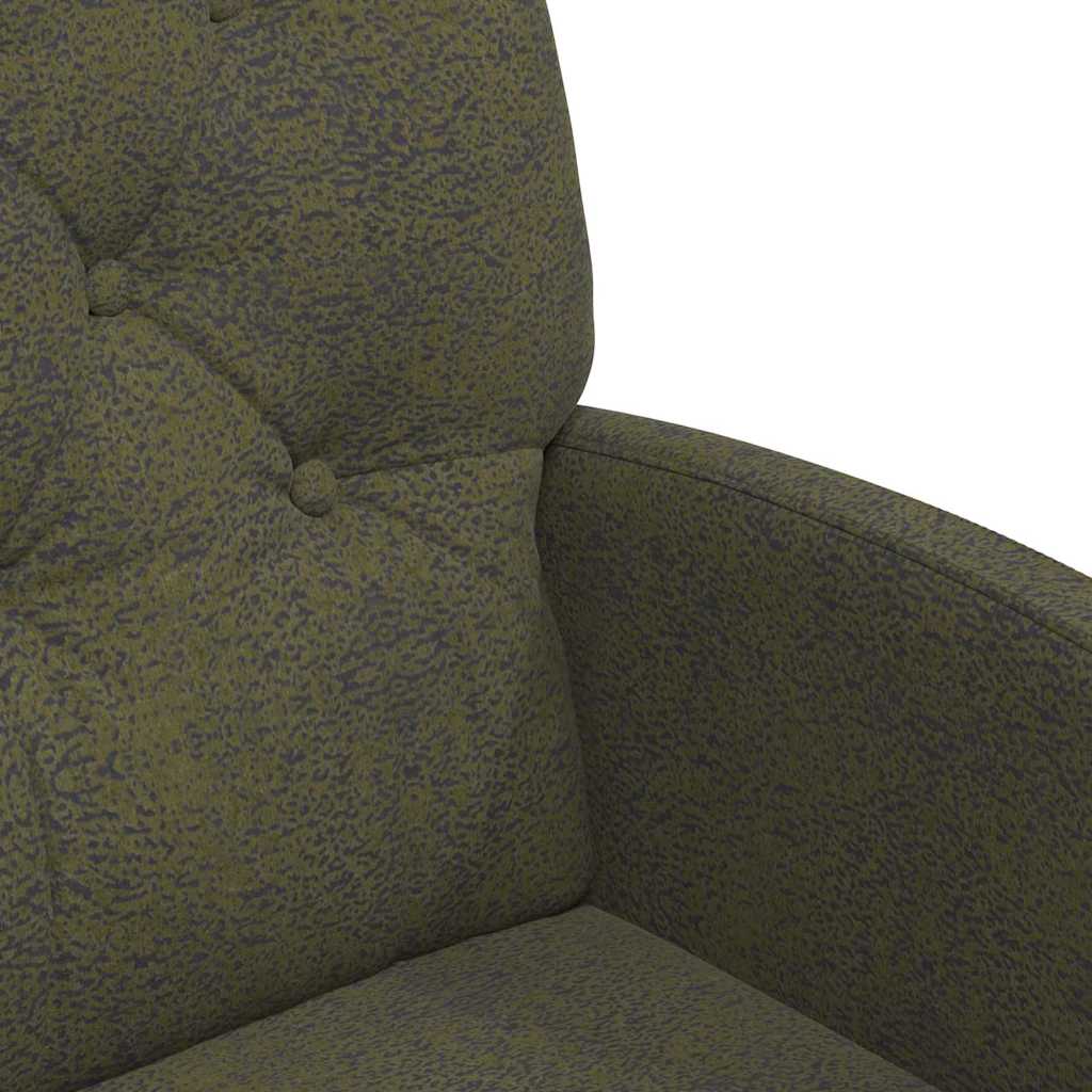 Scaune de dining cu roti 2 pcs Verde militar 58 x 67 x 97 cm — imaginea 8