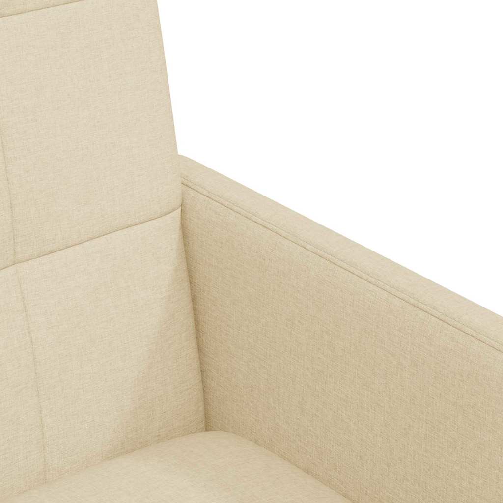 Scaune de dining cu roti 2 pcs Crem 58 x 65 x 94 cm tesatura — imaginea 8