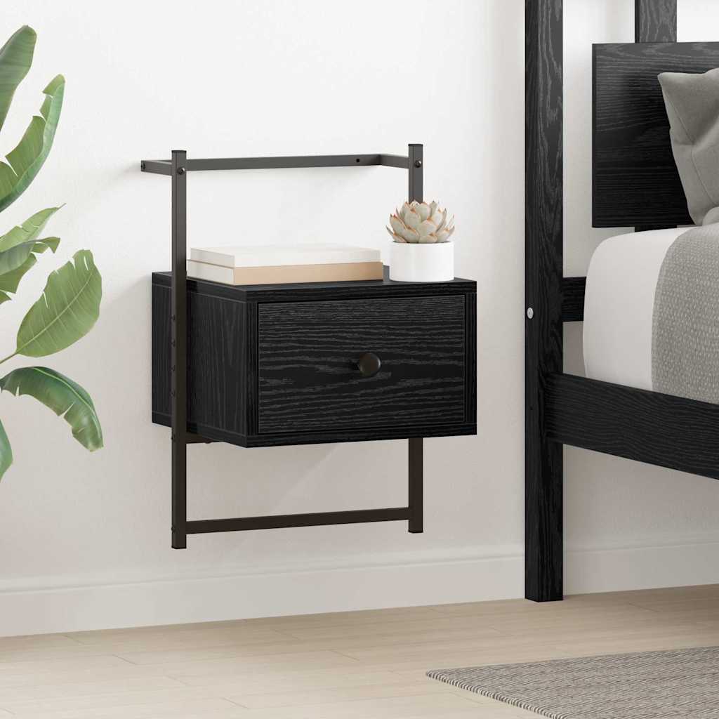 Noptiera cu sertar 2 pcs Stejar Negru 35 x 30 x 51 cm — imaginea 2