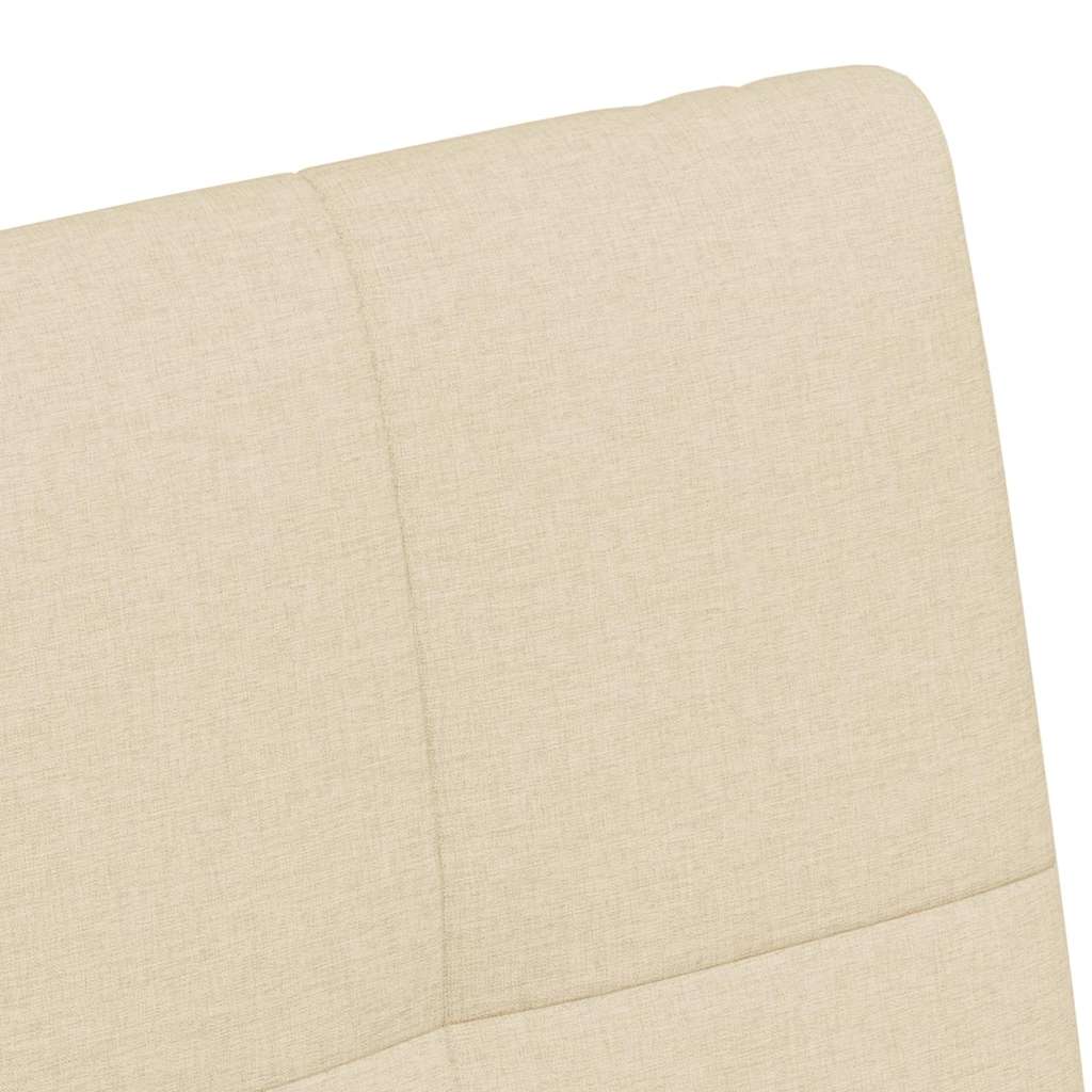 Scaune de dining cu roti 2 pcs Crem 58 x 65 x 94 cm tesatura — imaginea 9