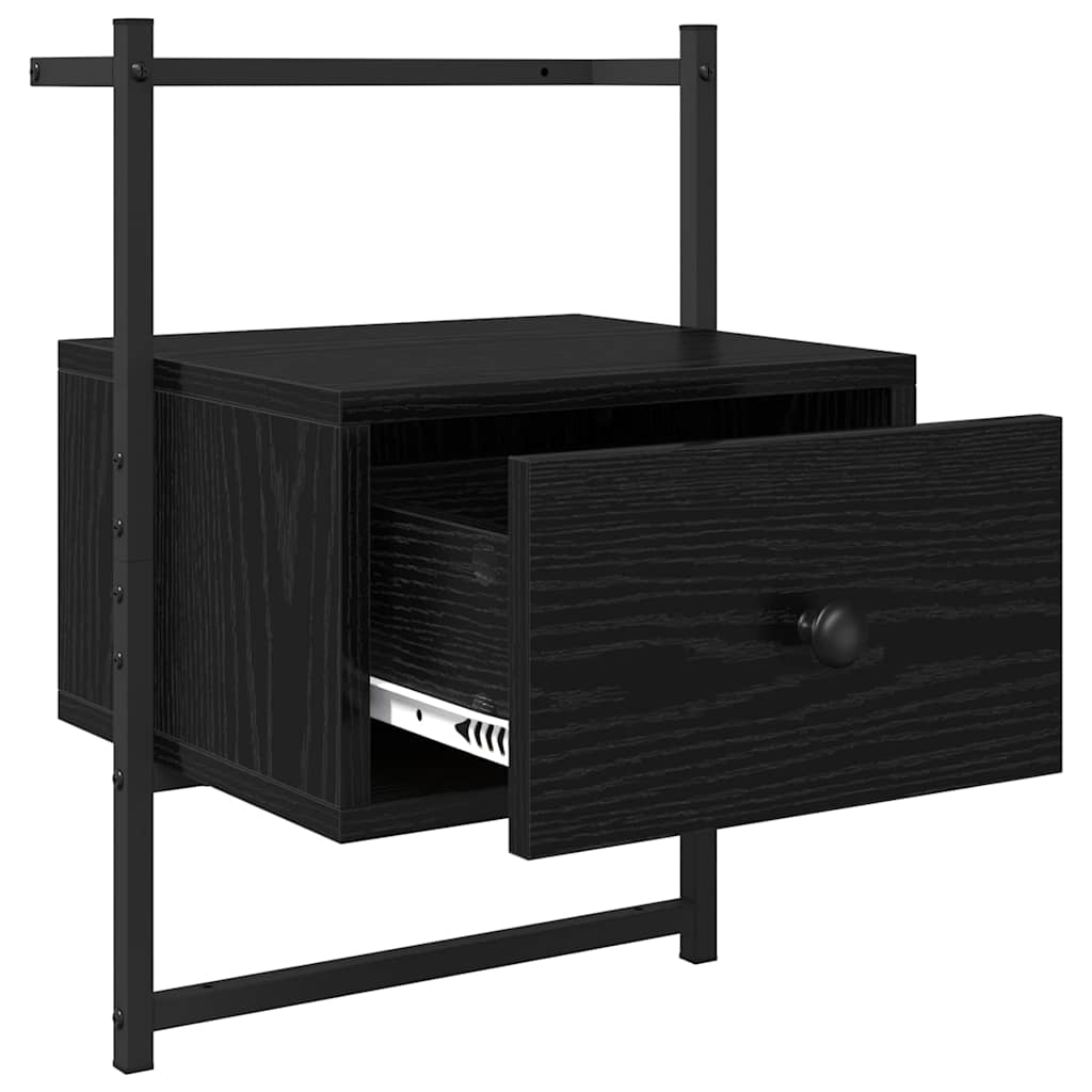 Noptiera cu sertar 2 pcs Stejar Negru 35 x 30 x 51 cm — imaginea 6