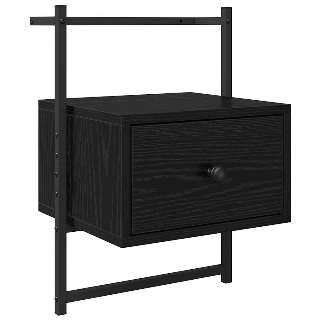 Noptiera cu sertar 2 pcs Stejar Negru 35 x 30 x 51 cm — imaginea 7