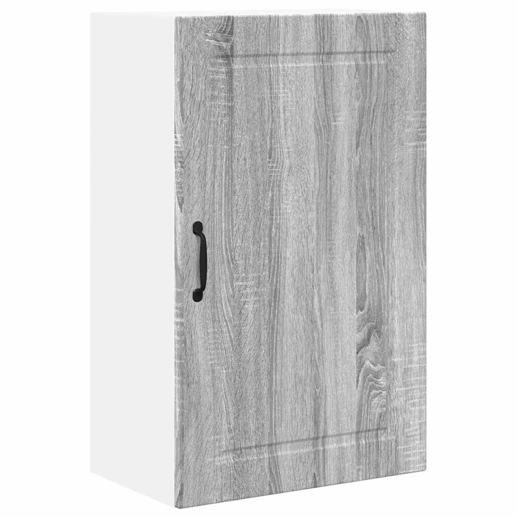 Dulap suspendat de bucatarie cu raft Gri Sonoma 50 x 31 x 80 cm