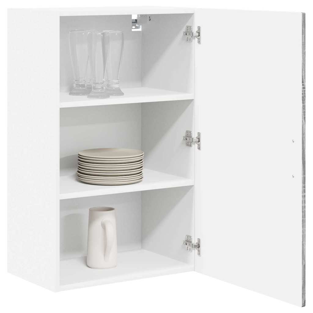 Dulap suspendat de bucatarie cu raft Gri Sonoma 50 x 31 x 80 cm — imaginea 4
