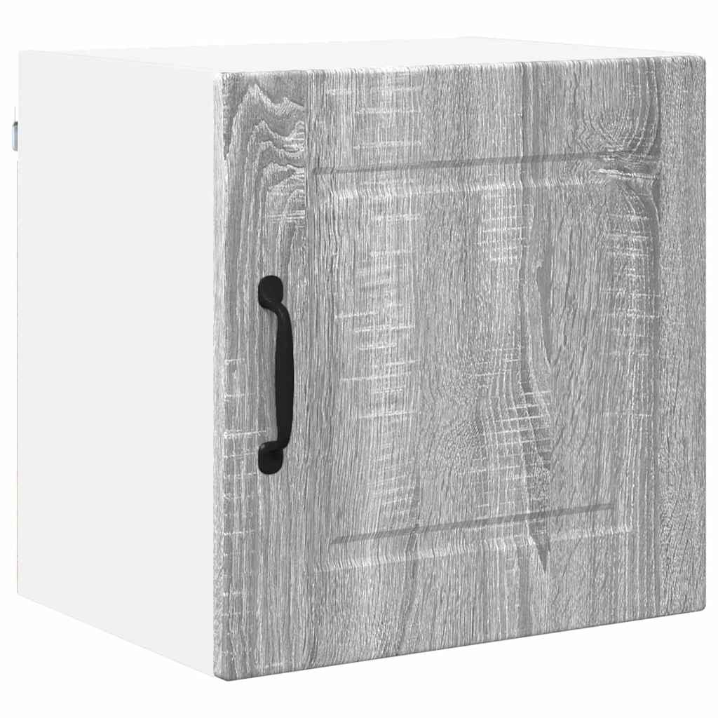 Dulap suspendat de bucatarie 2 pcs Gri Sonoma 40 x 31 x 40 cm — imaginea 6
