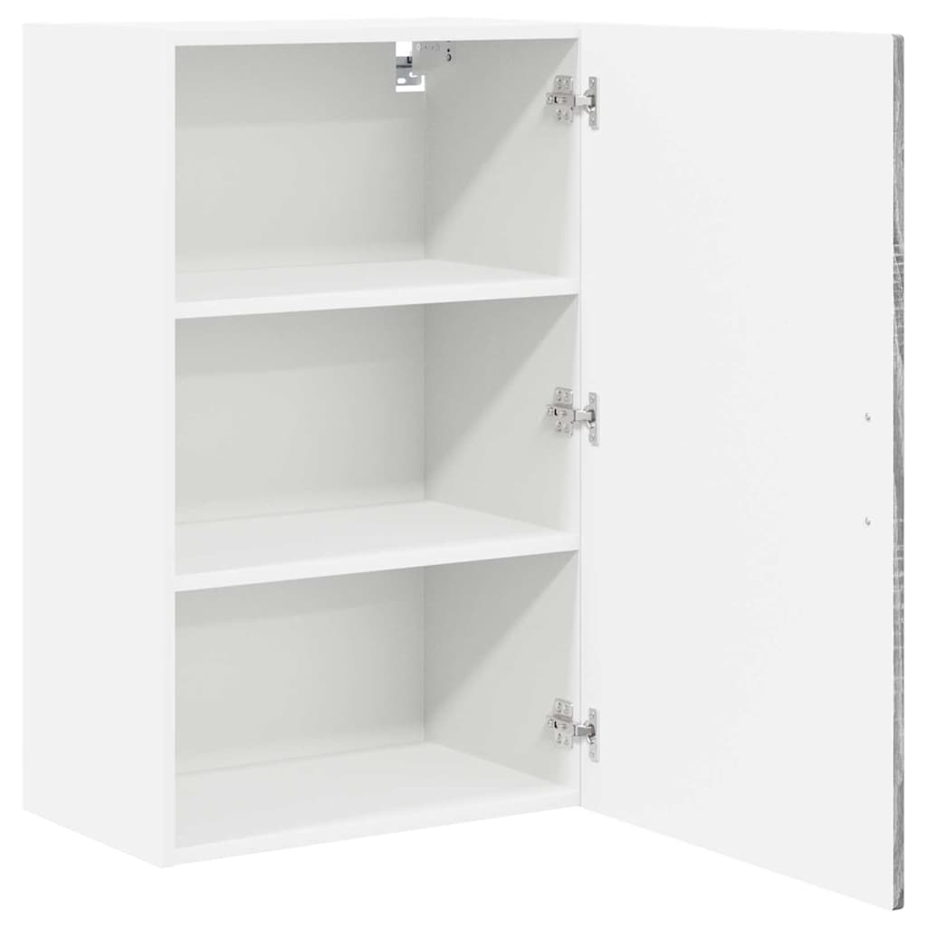 Dulap suspendat de bucatarie cu raft Gri Sonoma 50 x 31 x 80 cm — imaginea 6
