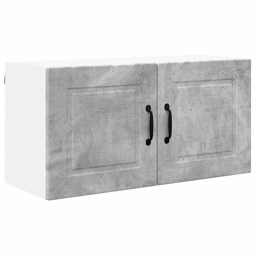 Dulap suspendat de bucatarie Gri din beton 80 x 31 x 40 cm